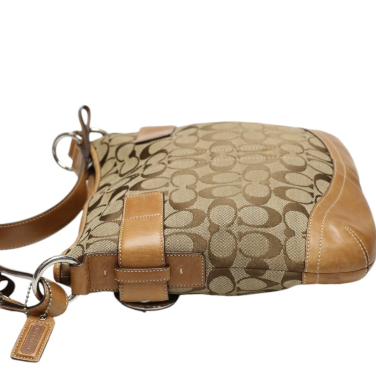 コーチ COACH ショルダーバッグ
斜めがけ キャンバス×レザー シグネチャー レザー 3574 キャメル 【SS】
【中古】