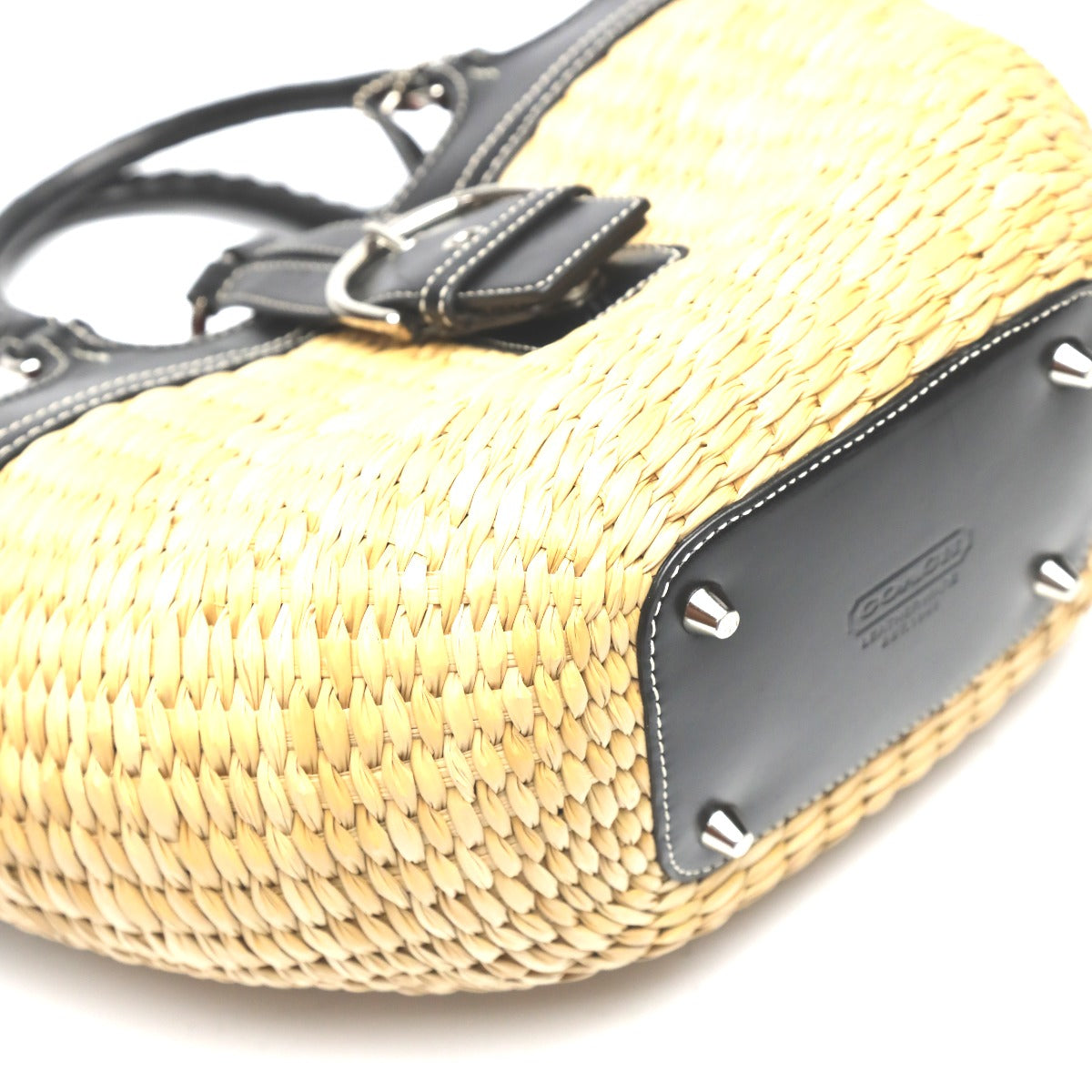 コーチ COACH ハンドバッグ
ストロー×レザー トートバッグ カゴバッグ 6271 ブラウン×ブラック 【SS】
【中古】