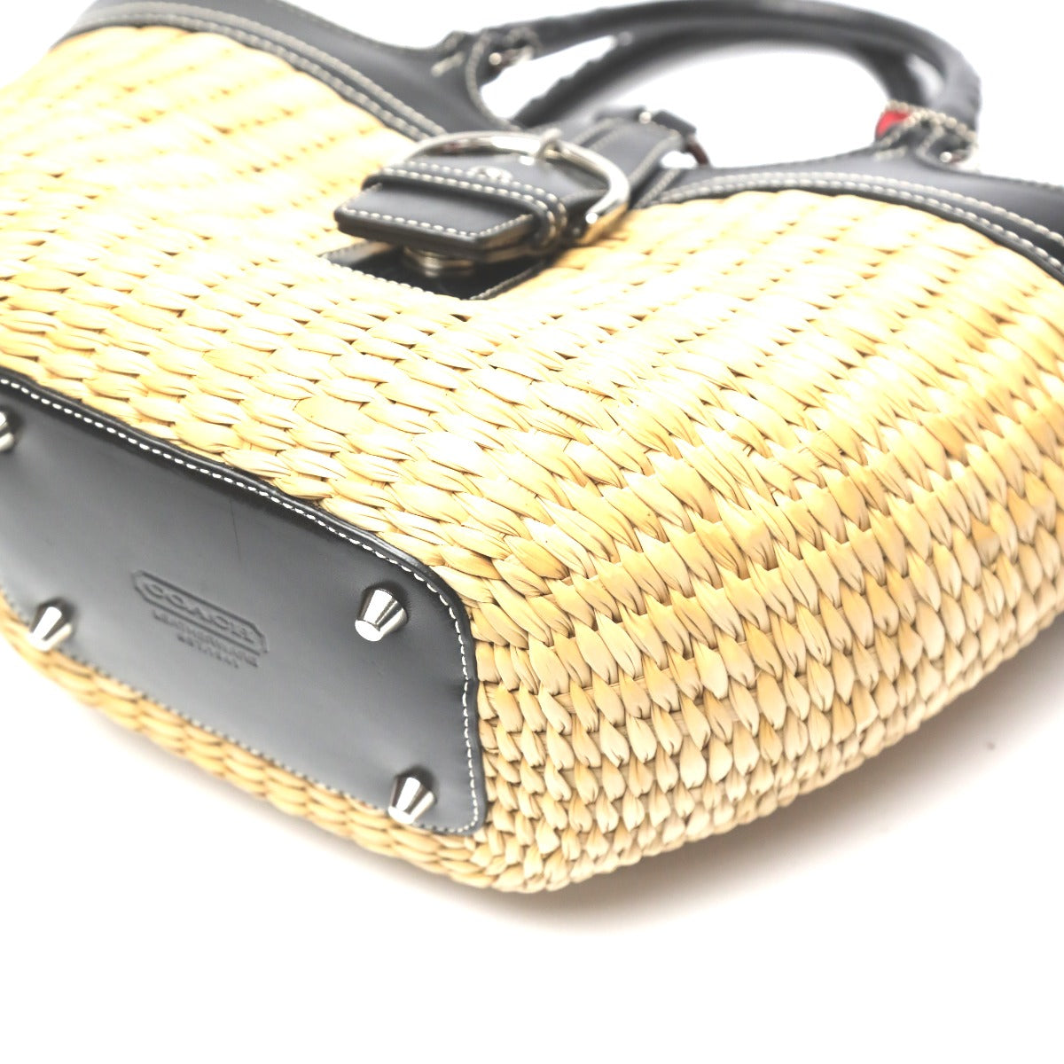 コーチ COACH ハンドバッグ
ストロー×レザー トートバッグ カゴバッグ 6271 ブラウン×ブラック 【SS】
【中古】