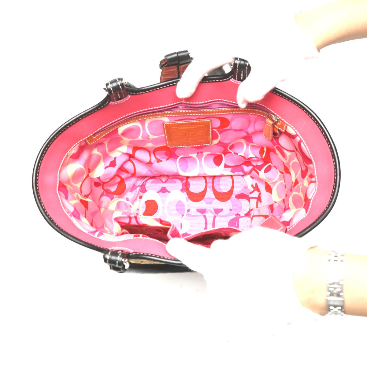コーチ COACH ハンドバッグ
ストロー×レザー トートバッグ カゴバッグ 6271 ブラウン×ブラック 【SS】
【中古】