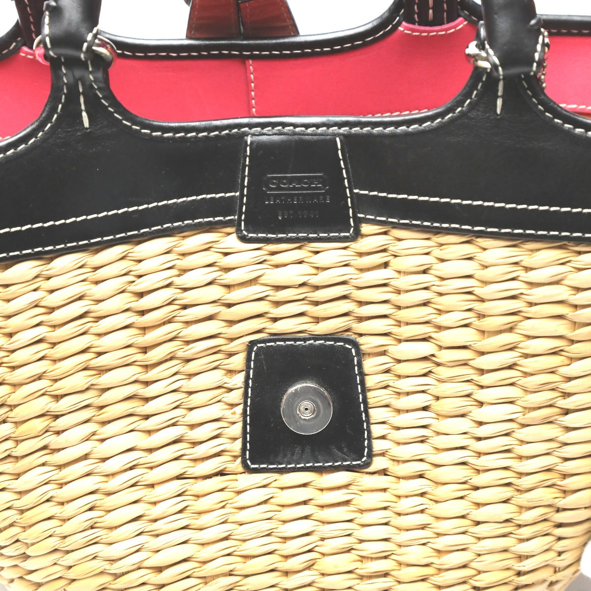 コーチ COACH ハンドバッグ
ストロー×レザー トートバッグ カゴバッグ 6271 ブラウン×ブラック 【SS】
【中古】