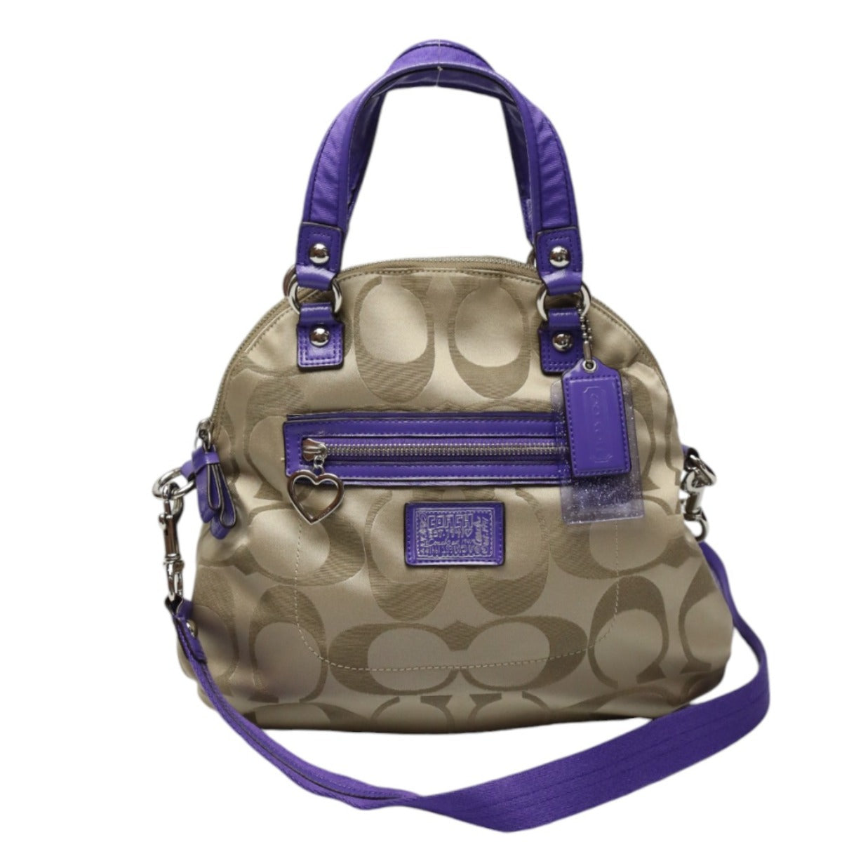 コーチ COACH ショルダーバッグ
2WAYバッグ シグネチャー ハンドバッグ F21713 ブロンズ×パープル 【SS】
【中古】