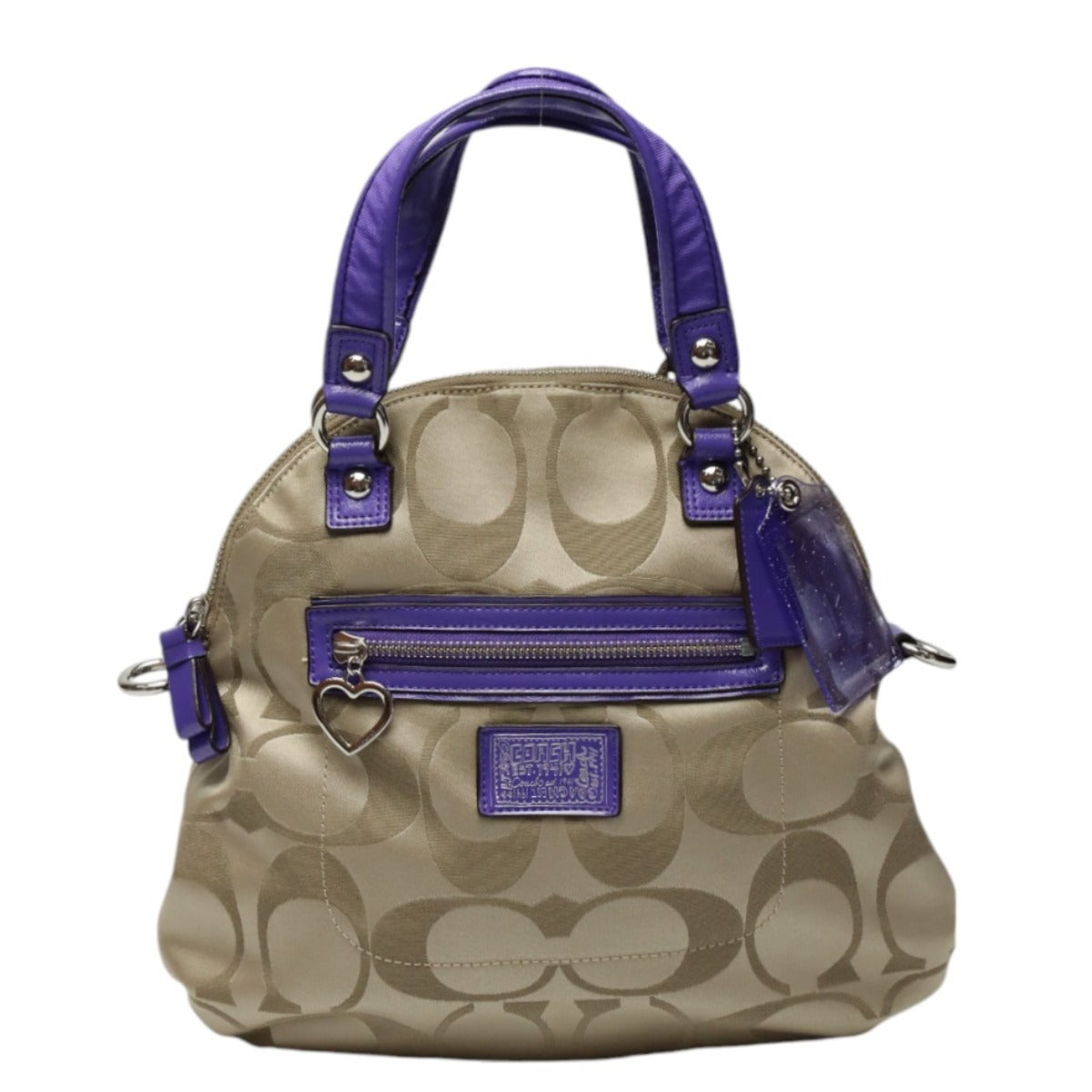 コーチ COACH ショルダーバッグ
2WAYバッグ シグネチャー ハンドバッグ F21713 ブロンズ×パープル 【SS】
【中古】