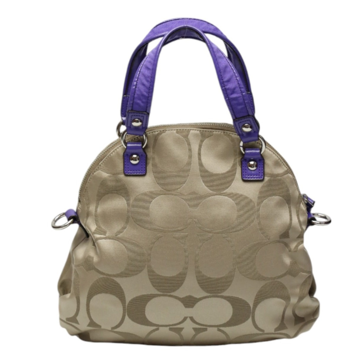 コーチ COACH ショルダーバッグ
2WAYバッグ シグネチャー ハンドバッグ F21713 ブロンズ×パープル 【SS】
【中古】