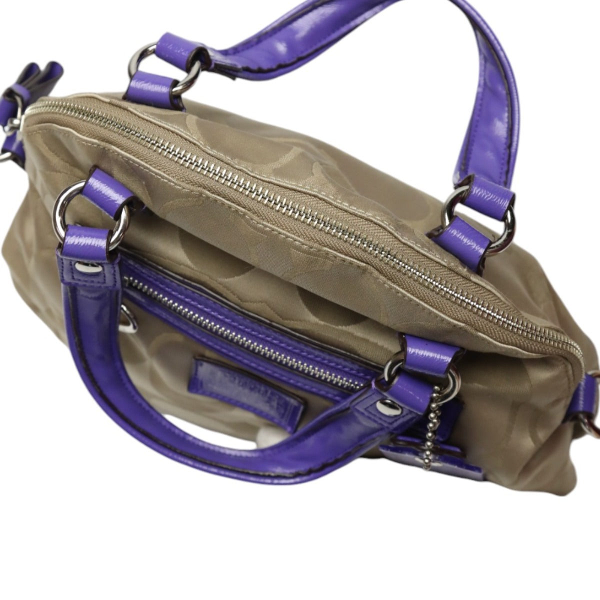 コーチ COACH ショルダーバッグ
2WAYバッグ シグネチャー ハンドバッグ F21713 ブロンズ×パープル 【SS】
【中古】