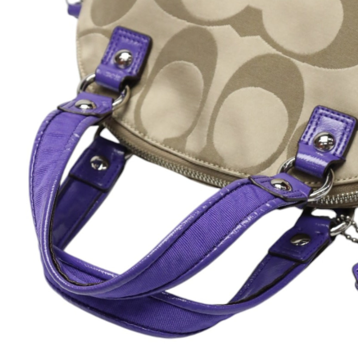 コーチ COACH ショルダーバッグ
2WAYバッグ シグネチャー ハンドバッグ F21713 ブロンズ×パープル 【SS】
【中古】