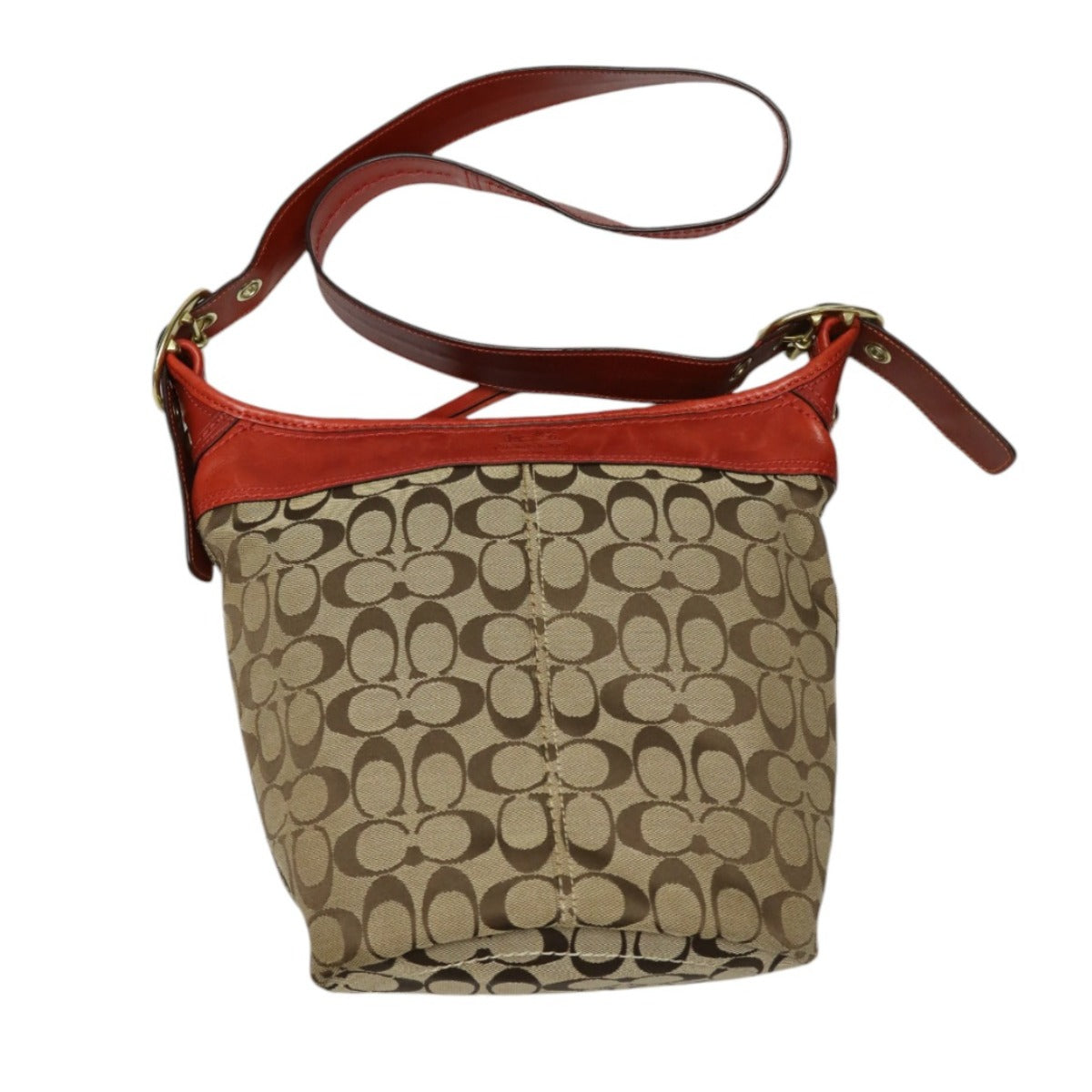 コーチ COACH ショルダーバッグ
ショルダーバッグ シグネチャー ダッフルサック レザー 11437 ブラウン×レッド 【SS】
【中古】