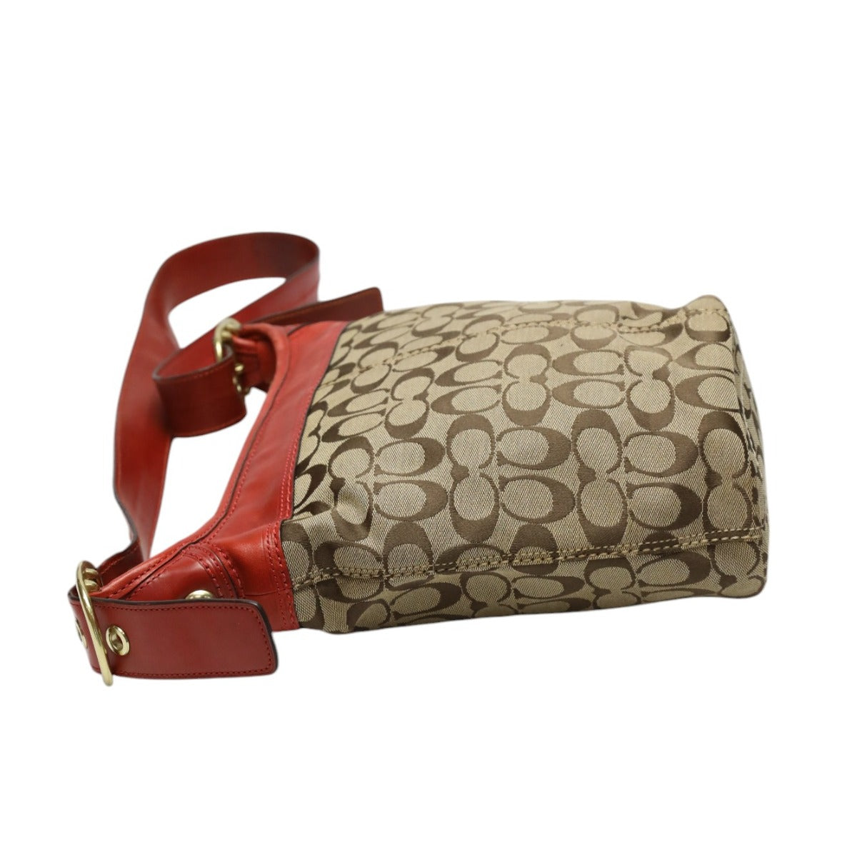 コーチ COACH ショルダーバッグ
ショルダーバッグ シグネチャー ダッフルサック レザー 11437 ブラウン×レッド 【SS】
【中古】