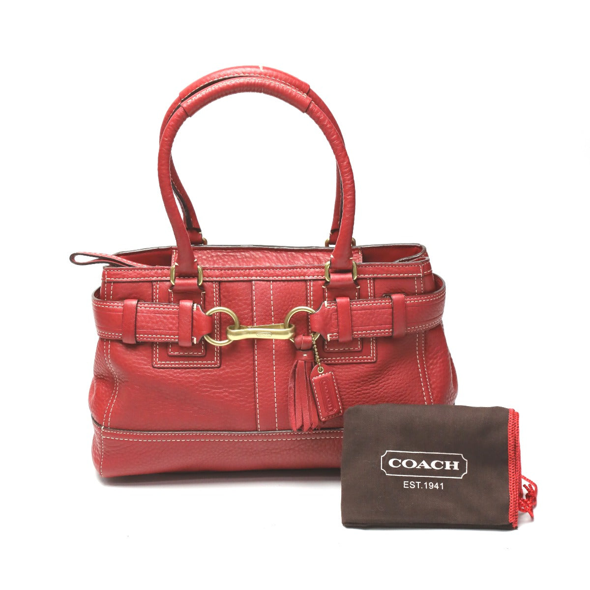 コーチ COACH トートバッグ
ハンプトンズ ミディアム キャリーオール ペブルドレザー カーフ 10213 レッド 【SS】
【中古】