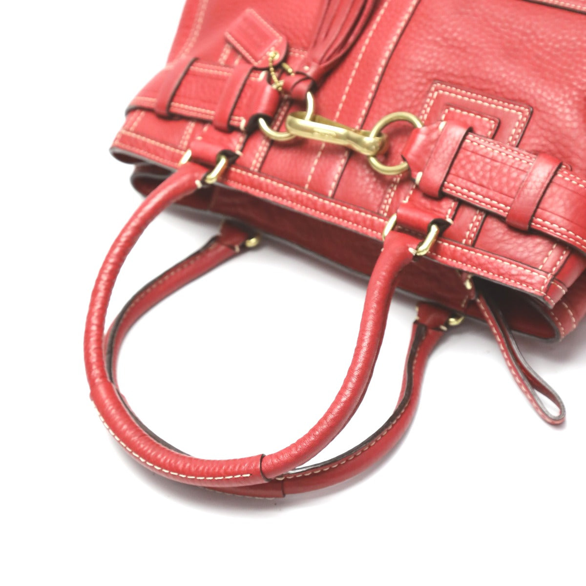 コーチ COACH トートバッグ
ハンプトンズ ミディアム キャリーオール ペブルドレザー カーフ 10213 レッド 【SS】
【中古】
