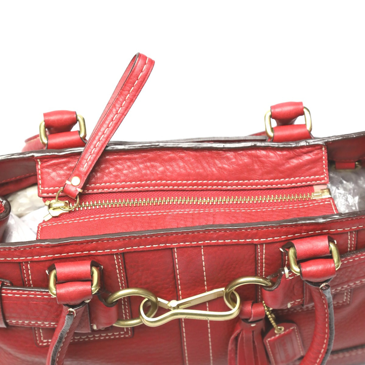 コーチ COACH トートバッグ
ハンプトンズ ミディアム キャリーオール ペブルドレザー カーフ 10213 レッド 【SS】
【中古】
