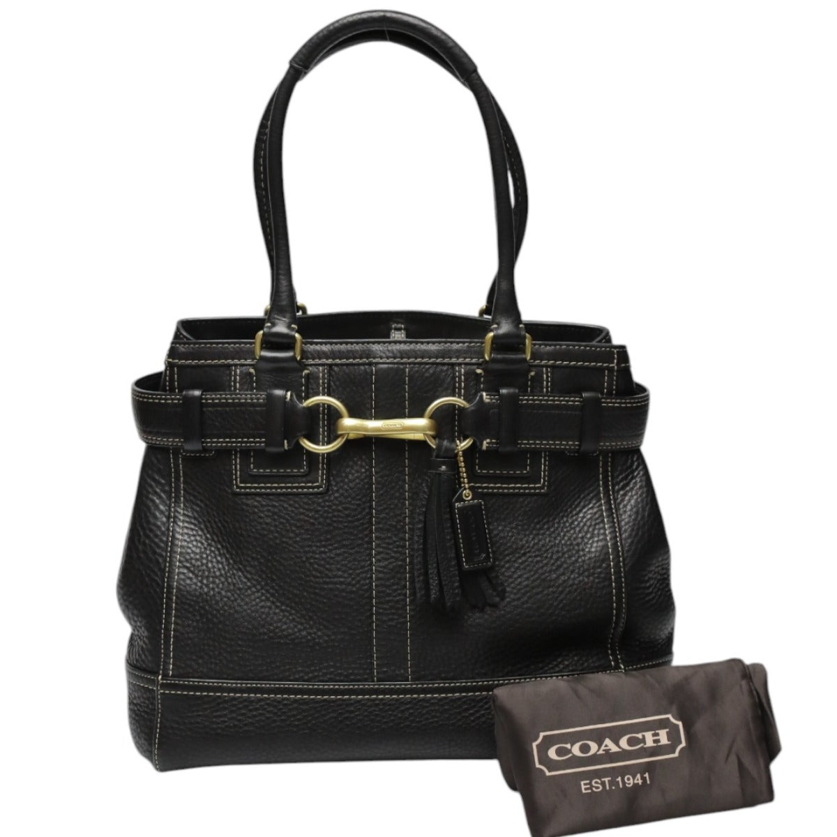 コーチ COACH ハンドバッグ
トートバッグ キャリーオール ハンプトンズ ラージ レザー 10214 ブラック 【SS】
【中古】