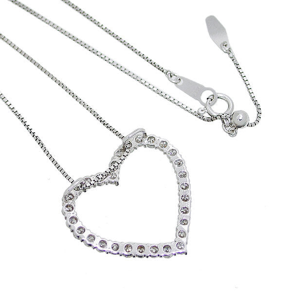 ネックレス
ペンダントネックレス ハート ダイヤモンド1.00ct K18ホワイトゴールド ホワイト 【SS】
【中古】