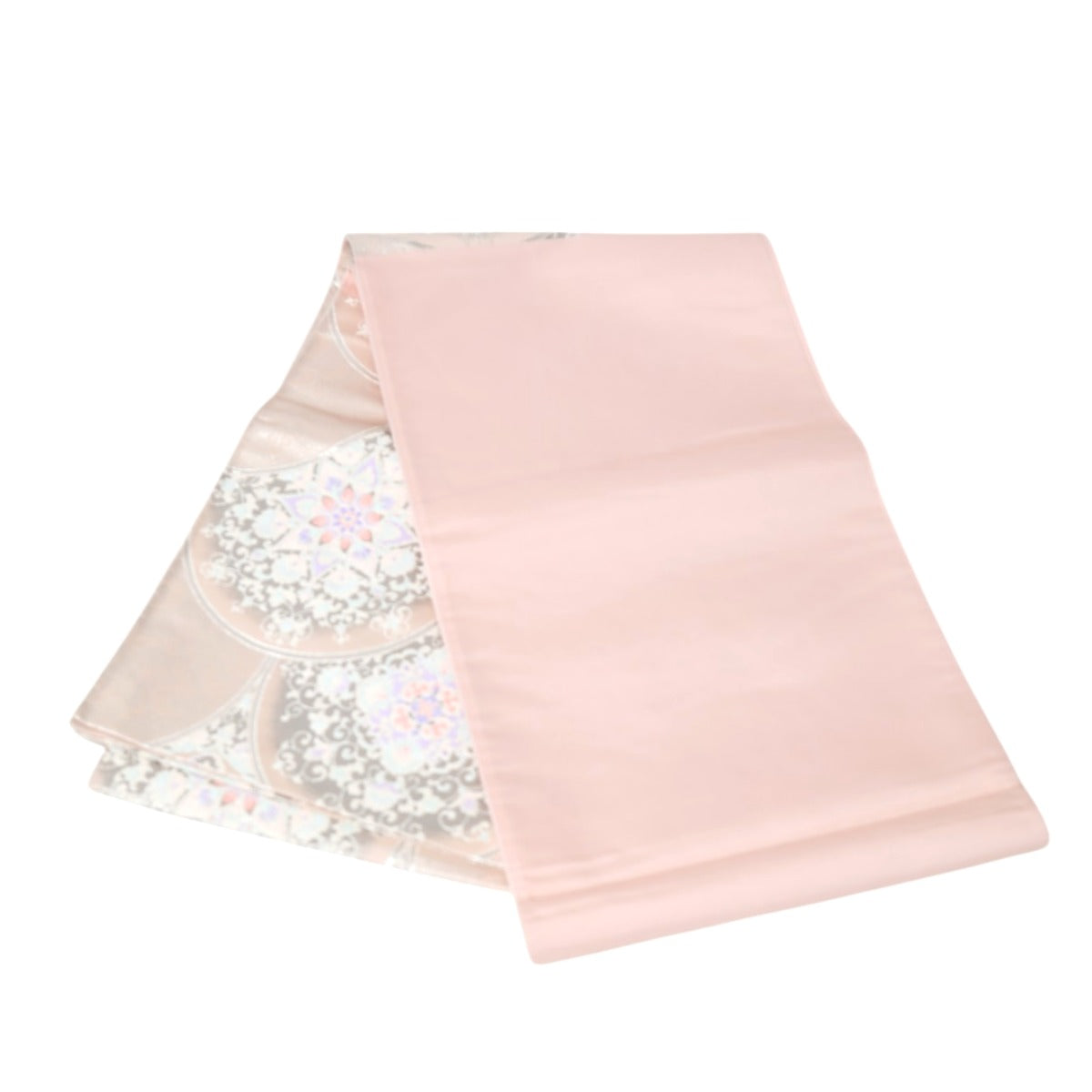 袋帯
プラチナ 入り 正絹 ピンク 【SS】
【中古】