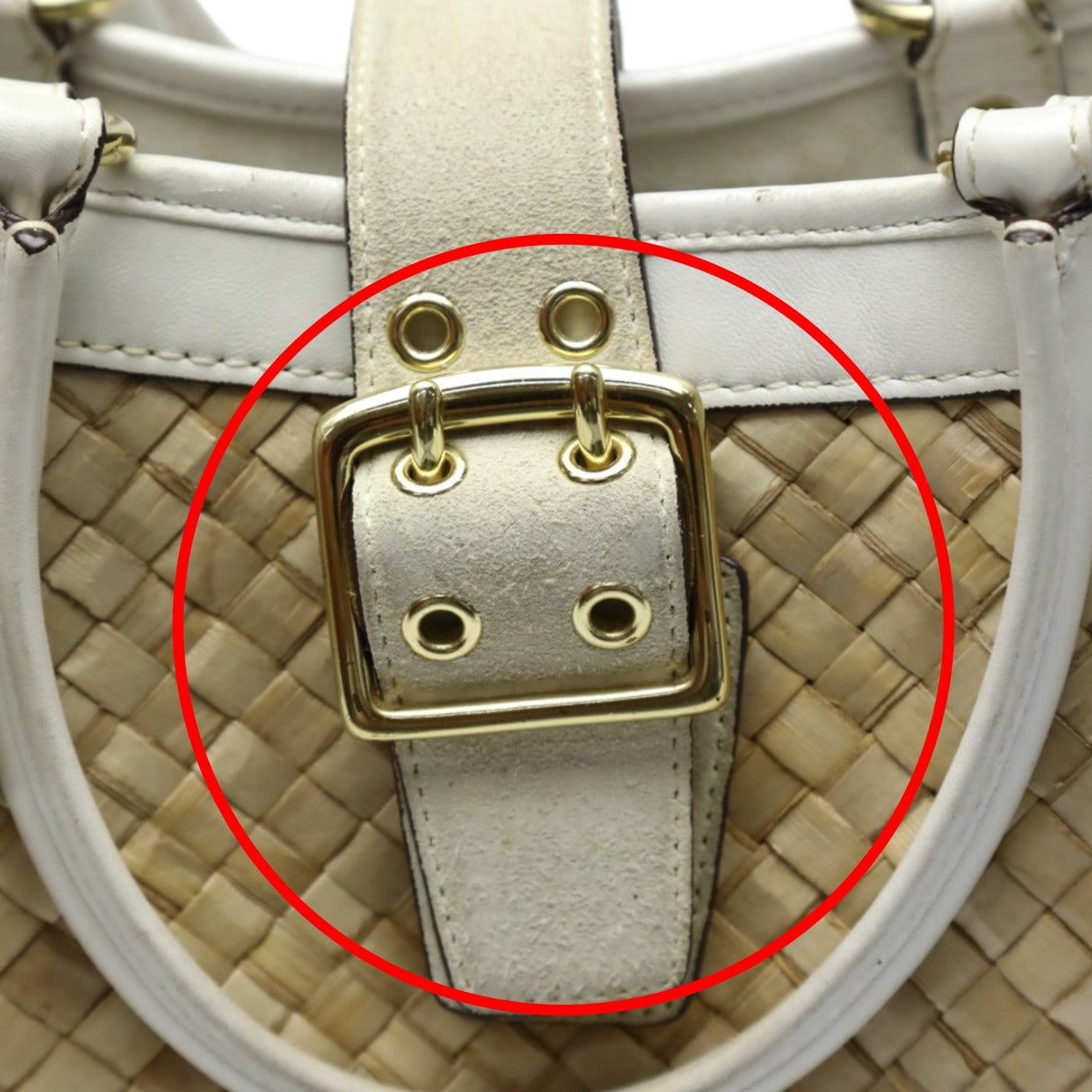 コーチ COACH ハンドバッグ
トートバッグ かごバッグ レザー 4419 ホワイト×ナチュラル 【SS】
【中古】