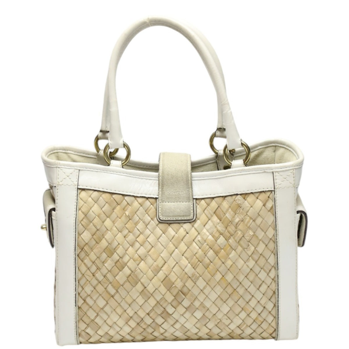 コーチ COACH ハンドバッグ
トートバッグ かごバッグ レザー 4419 ホワイト×ナチュラル 【SS】
【中古】