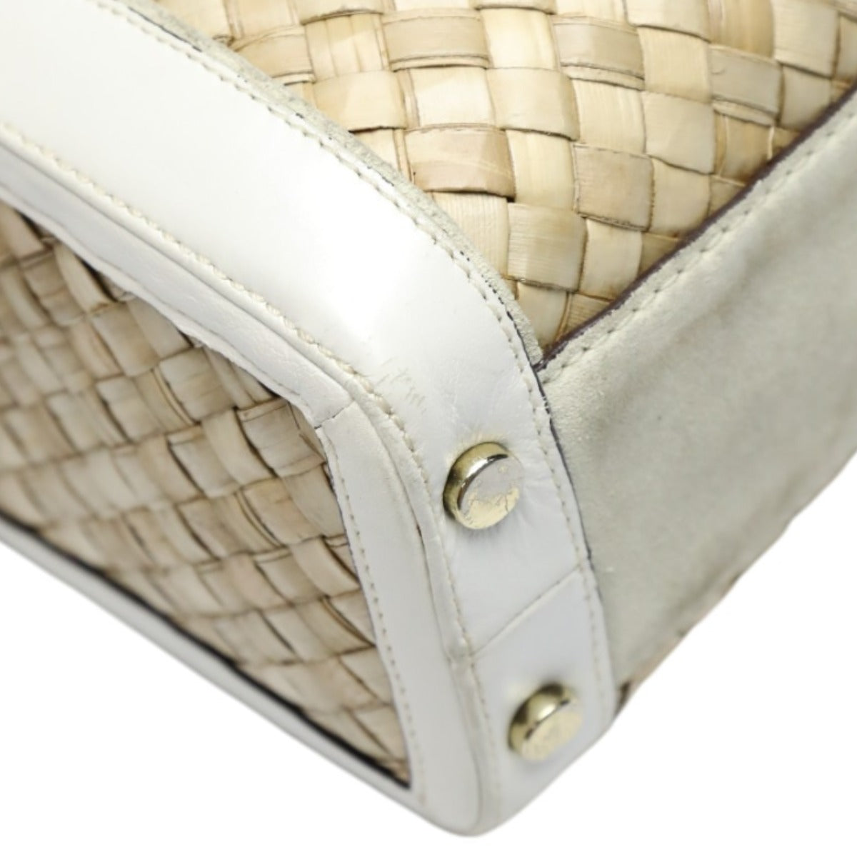コーチ COACH ハンドバッグ
トートバッグ かごバッグ レザー 4419 ホワイト×ナチュラル 【SS】
【中古】