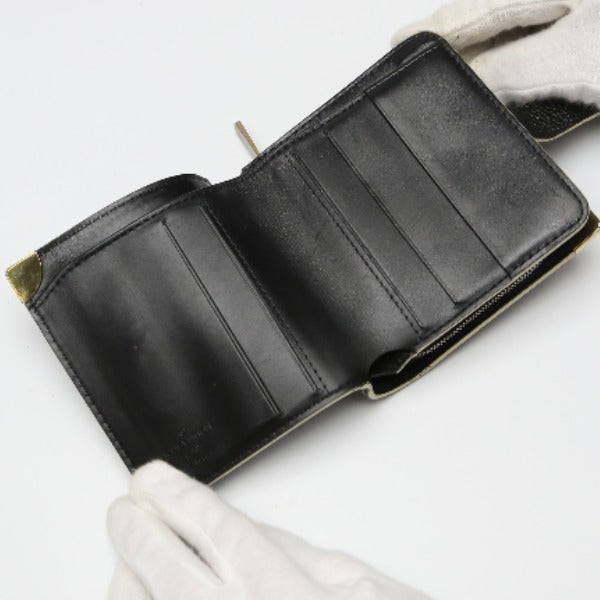 ルイヴィトン LOUIS VUITTON 二つ折り財布
ファスナー小銭入れ スハリ コンパクトジップ M91828 ブラック LV
【SS】
【中古】