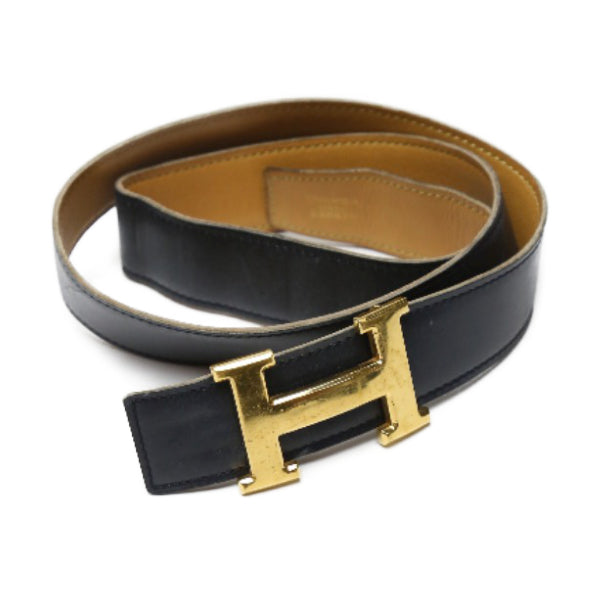 エルメス HERMES ベルト
Hベルト ゴールドバックル 全長88cm ネイビー 【SS】
【中古】