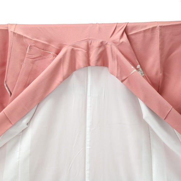 訪問着・付下
着物 和服 花 訪問着 一越 正絹 シルク ローズピンク 【H】
【中古】