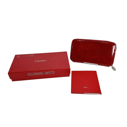 カルティエ CARTIER 長財布
 長財布 2Cモチーフ ラウンドファスナー長財布 レザー CRL3000721 レッド 【SS】
 【中古】