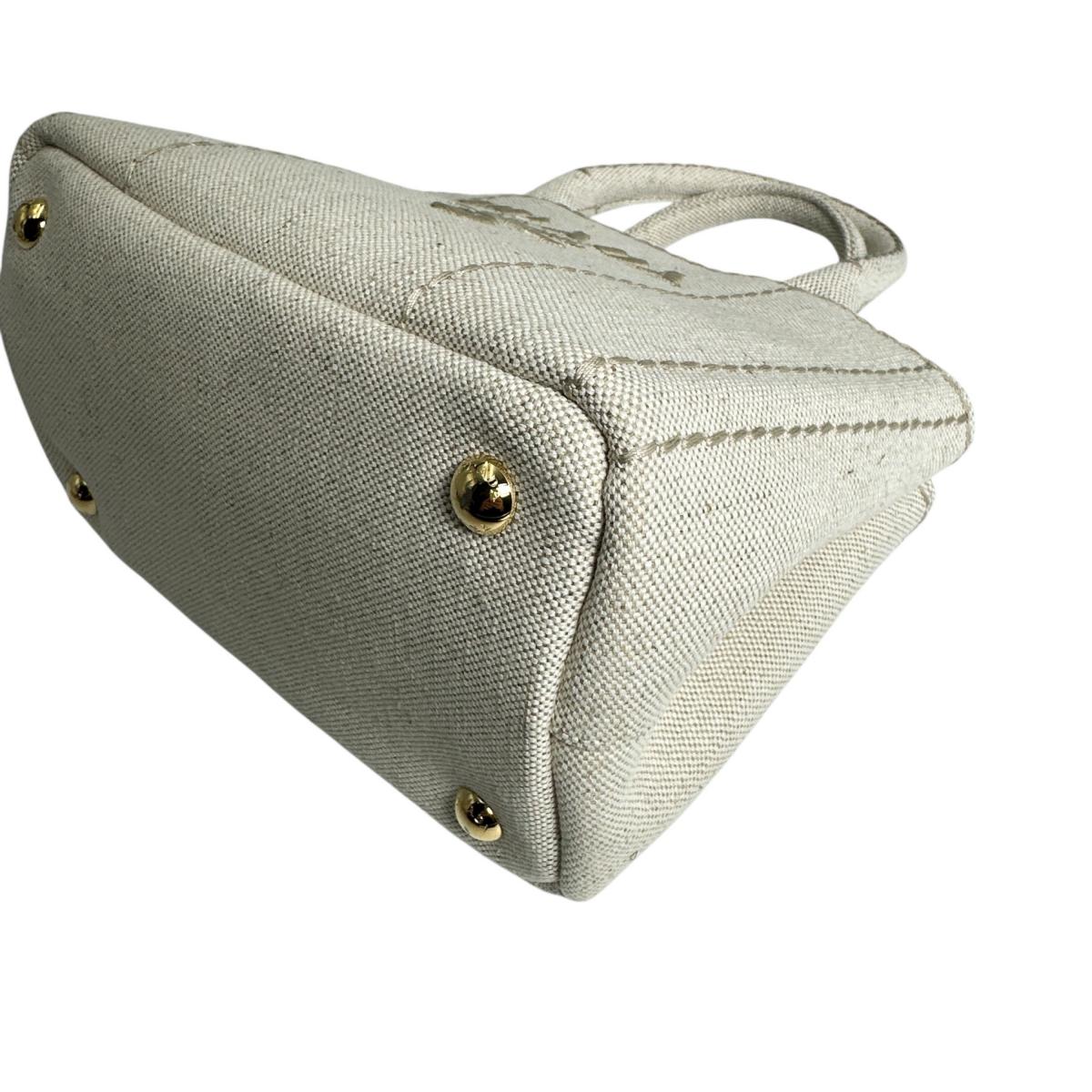 プラダ PRADA ハンドバッグ
2wayバッグ コットン 1BA038 ベージュ 【SS】
【中古】