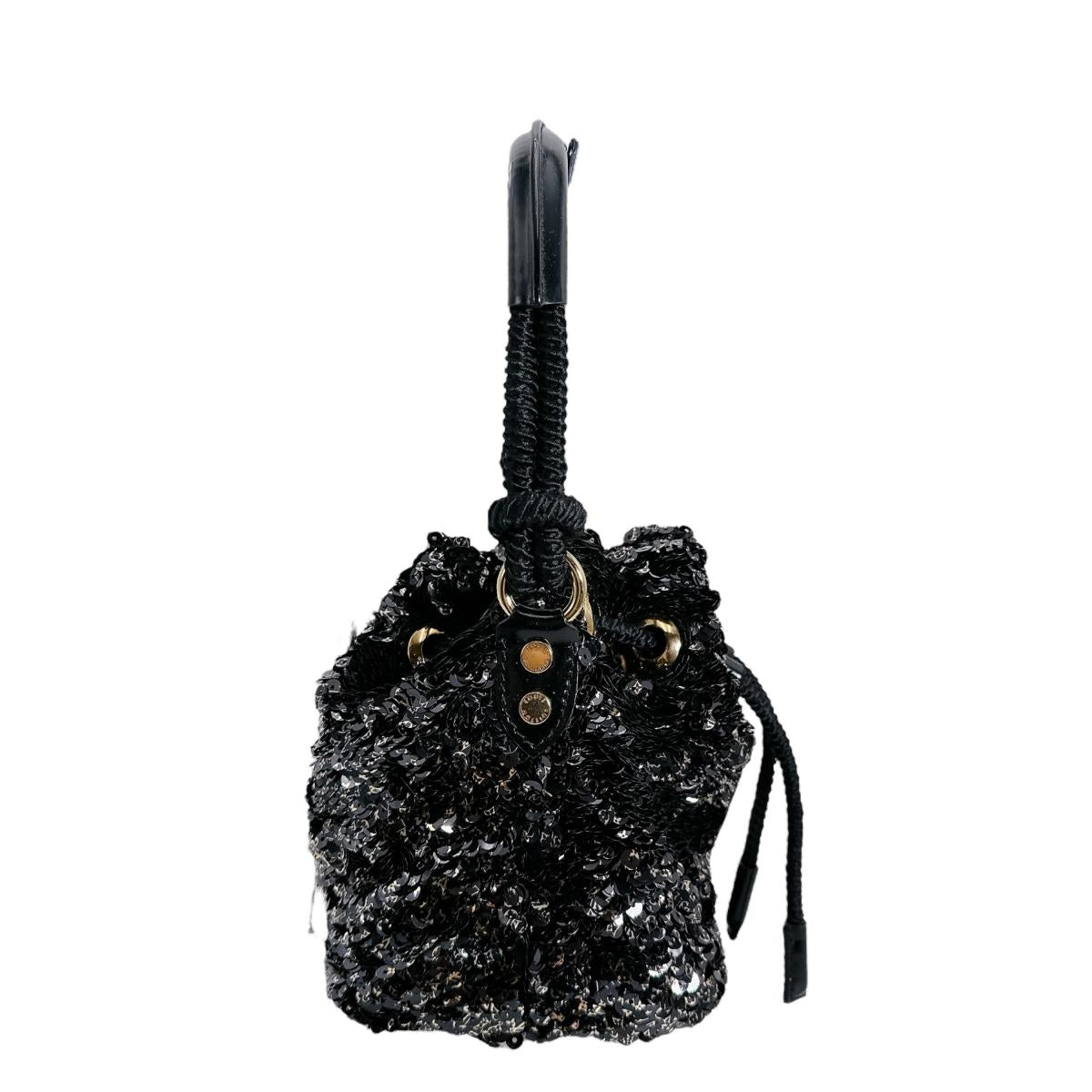 ルイヴィトン LOUIS VUITTON ハンドバッグ
巾着型ハンドバッグ ミニノエロココ スパンコール M40322 ブラック LV
【SS】
【中古】