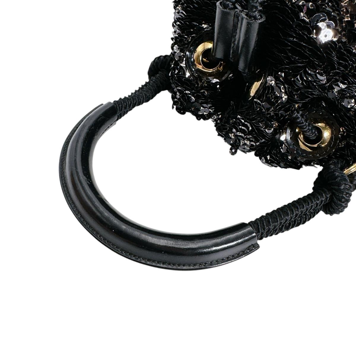 ルイヴィトン LOUIS VUITTON ハンドバッグ
巾着型ハンドバッグ ミニノエロココ スパンコール M40322 ブラック LV
【SS】
【中古】