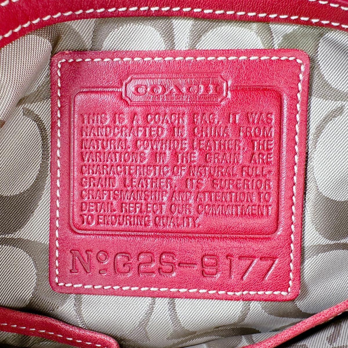 コーチ COACH ショルダーバッグ
トートバッグ タッセル 斜めがけ レザー 9177 レッド 【SS】
【中古】