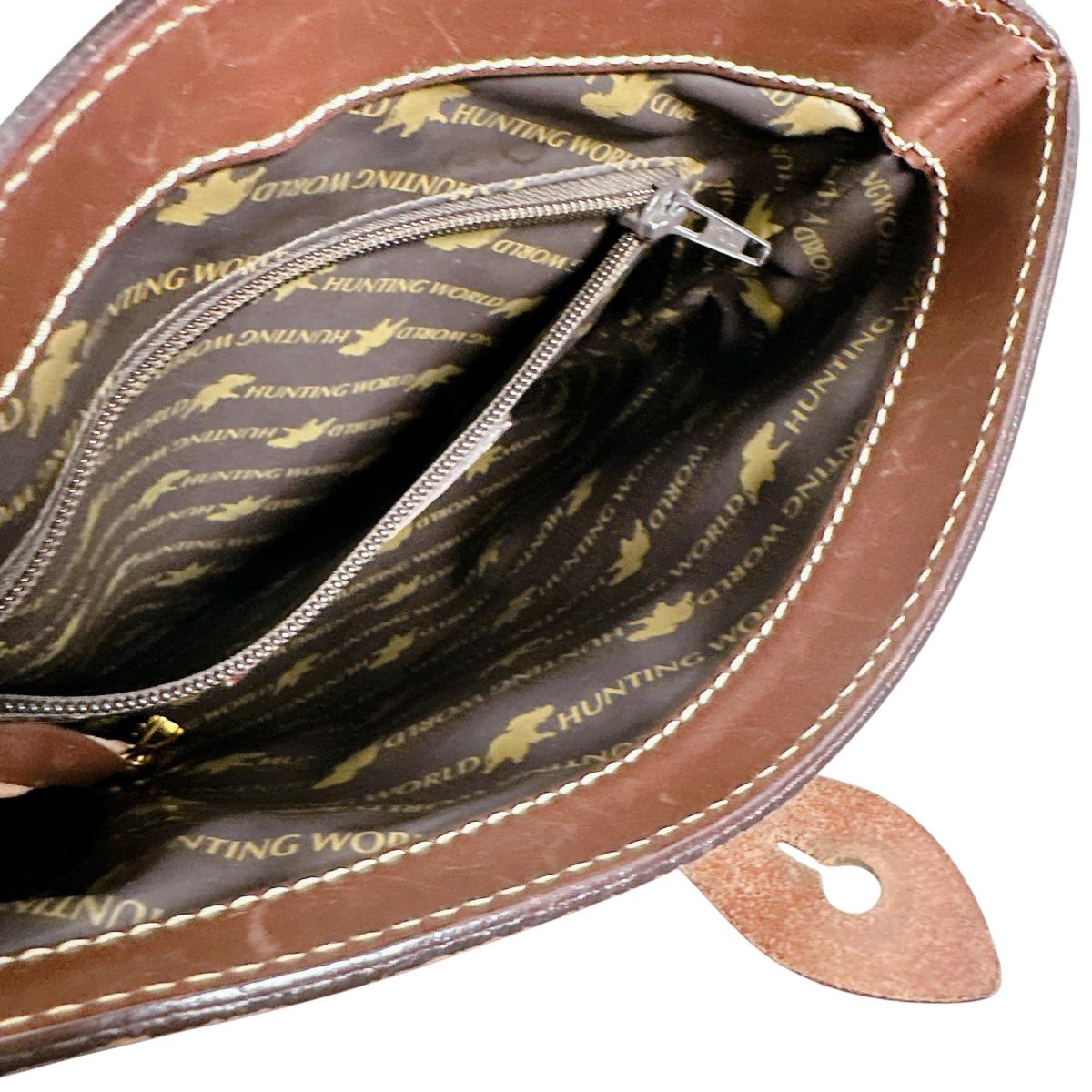 ハンティングワールド HUNTING WORLD ショルダーバッグ
ショルダーバッグ 斜め掛け キャンバス カーキ×ブラウン 【SS】
【中古】