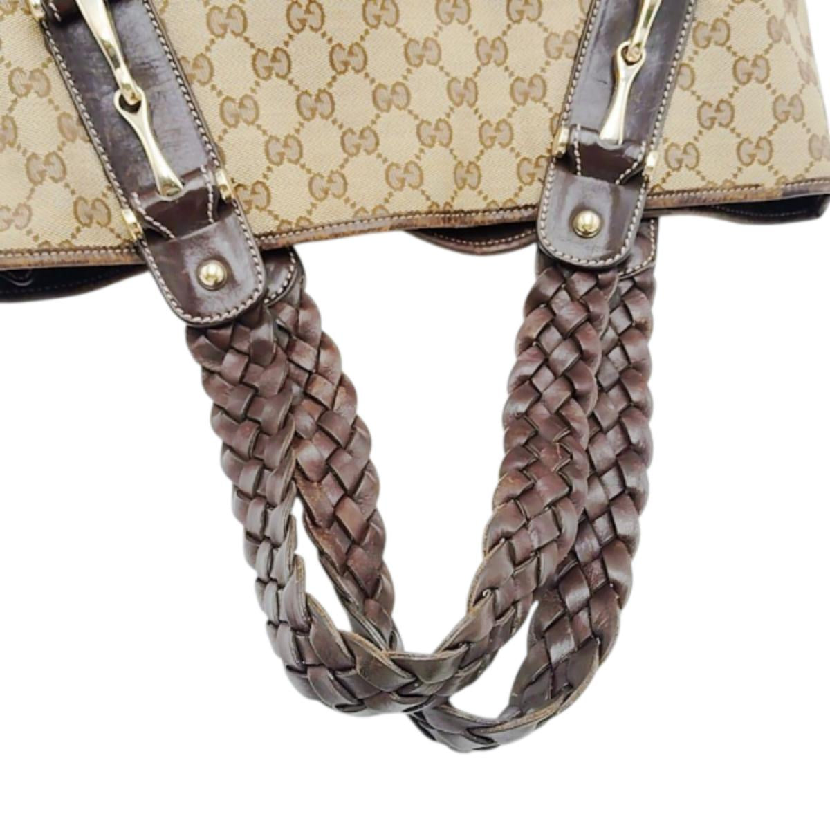 グッチ GUCCI ハンドバッグ
トートバッグ GGキャンバス 肩掛けバッグ GGキャンバス 162900 ベージュ×エボニー 【SS】
【中古】