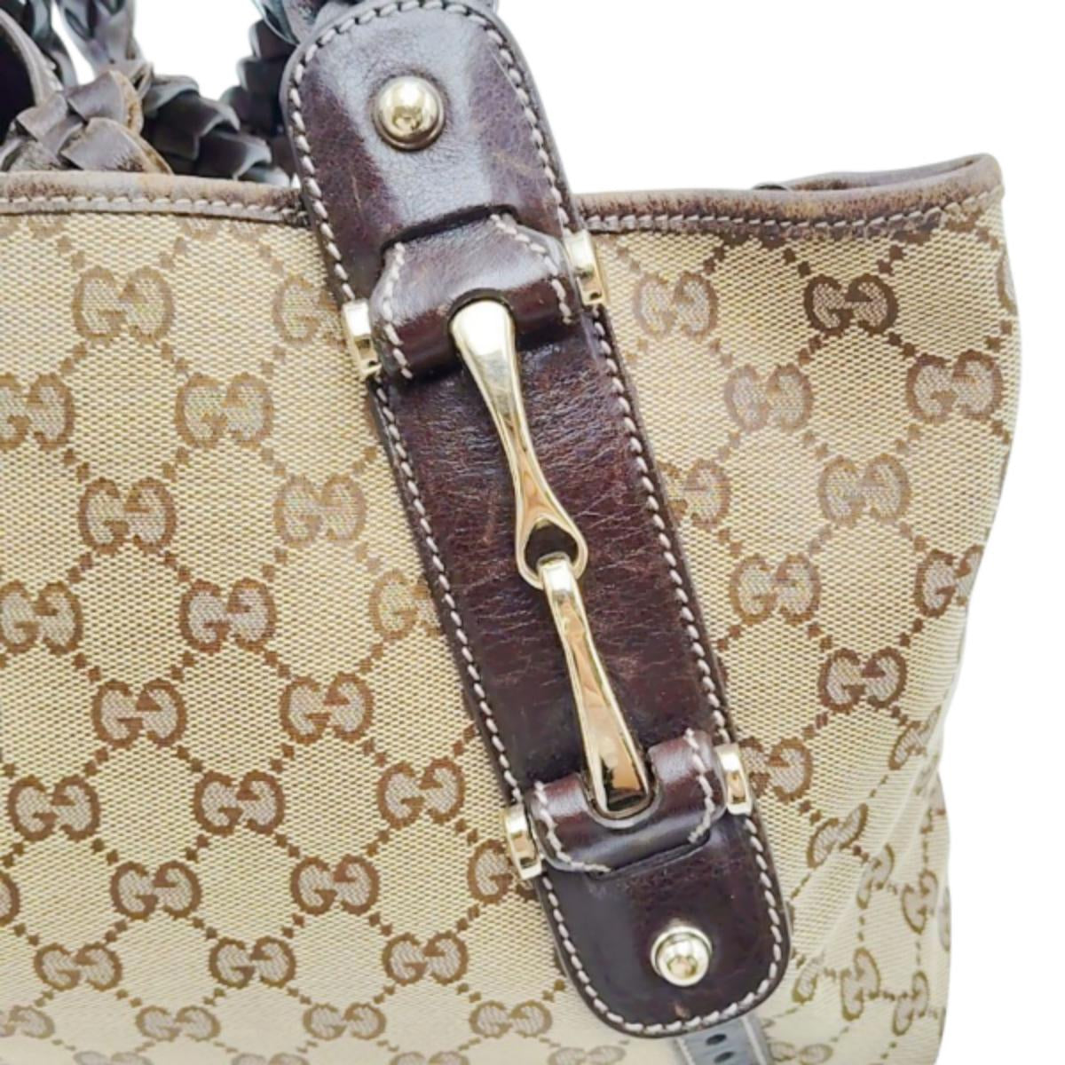 グッチ GUCCI ハンドバッグ
トートバッグ GGキャンバス 肩掛けバッグ GGキャンバス 162900 ベージュ×エボニー 【SS】
【中古】