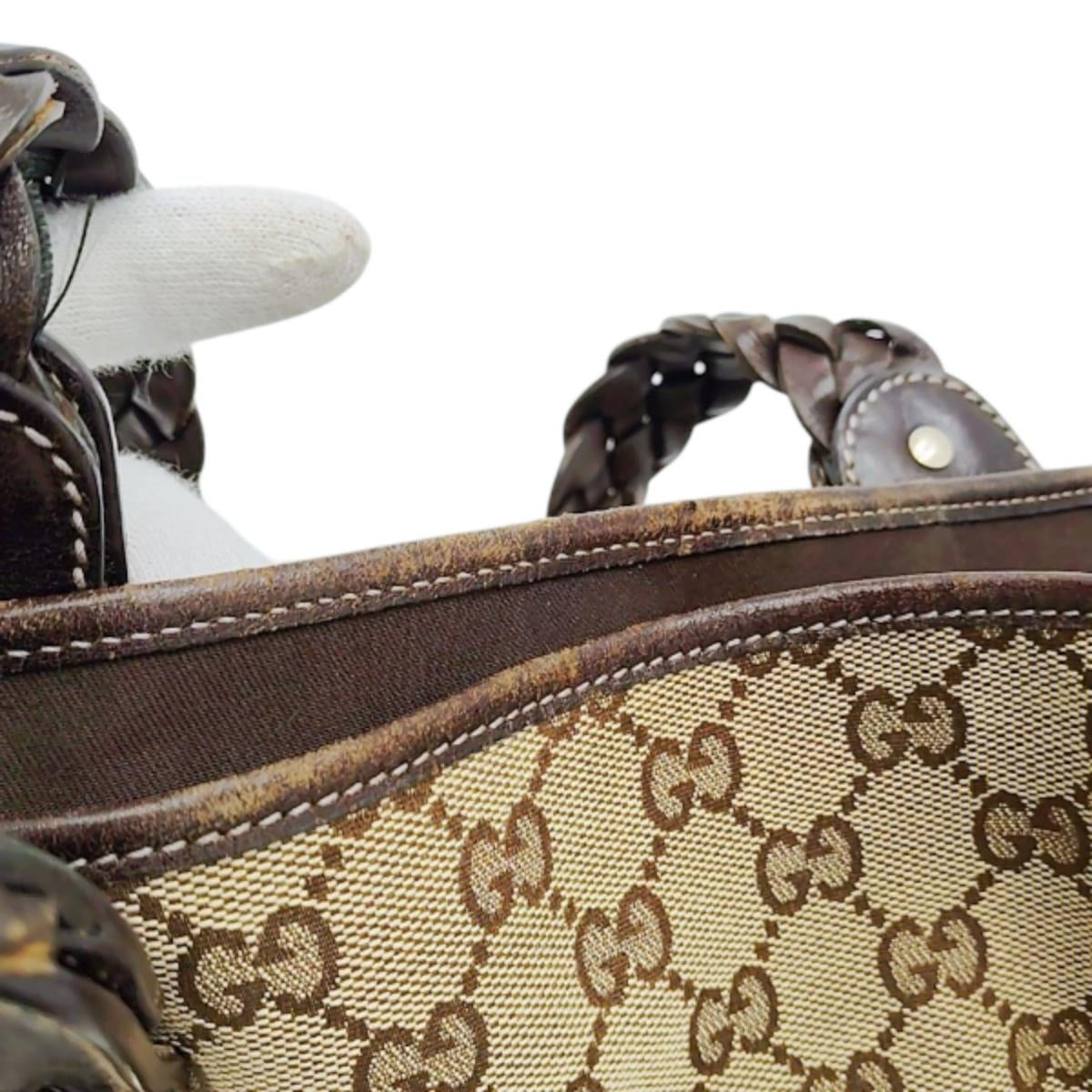 グッチ GUCCI ハンドバッグ
トートバッグ GGキャンバス 肩掛けバッグ GGキャンバス 162900 ベージュ×エボニー 【SS】
【中古】