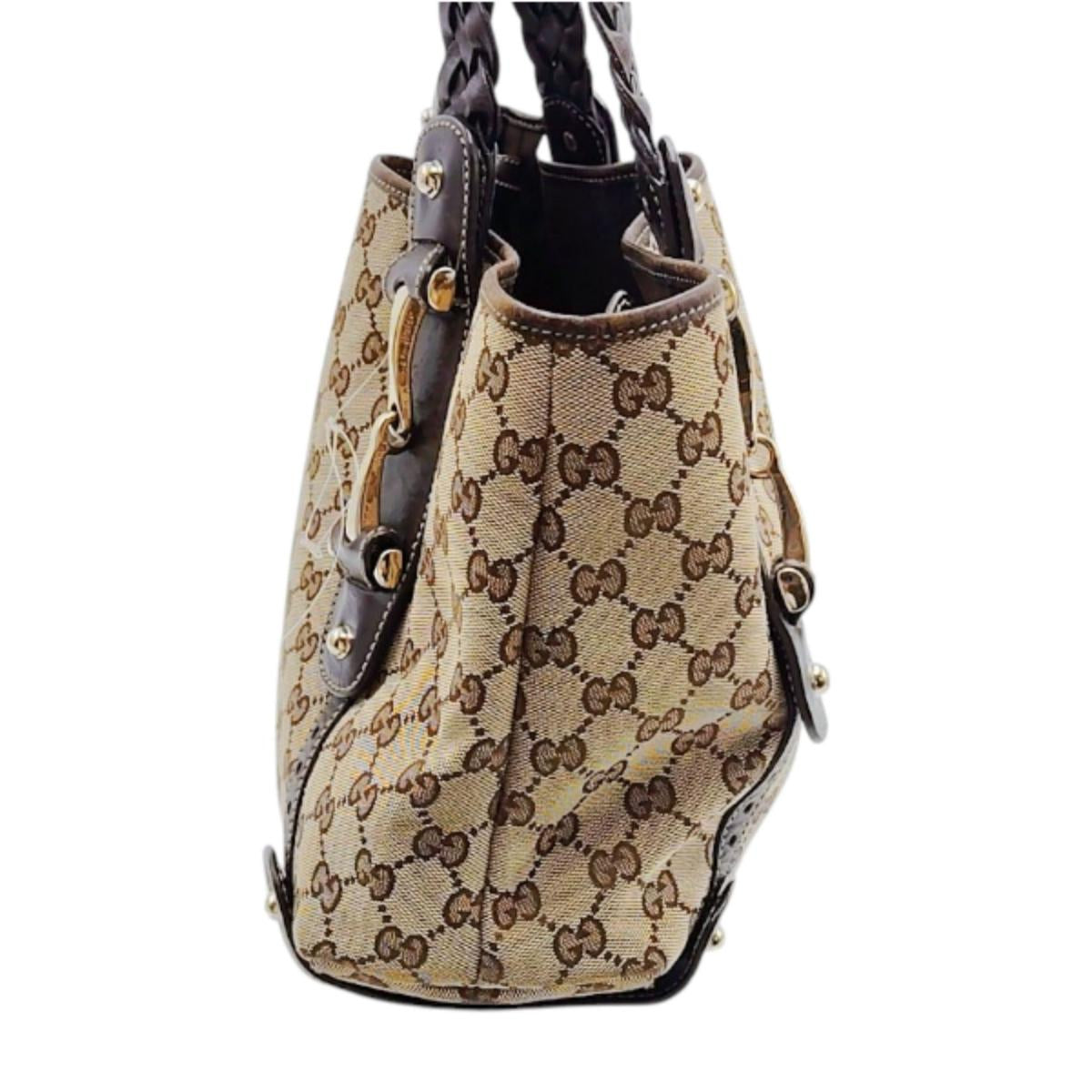グッチ GUCCI ハンドバッグ
トートバッグ GGキャンバス 肩掛けバッグ GGキャンバス 162900 ベージュ×エボニー 【SS】
【中古】