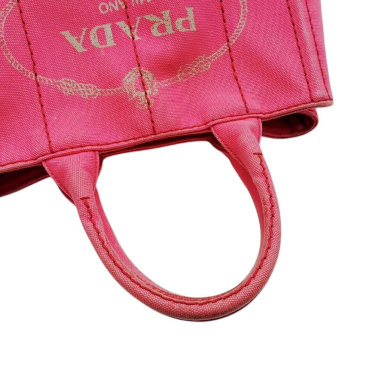 プラダ PRADA トートバッグ
ハンドバック カナパ カナパミニトート キャンバス 1BG439 ピンク 【SS】
【中古】