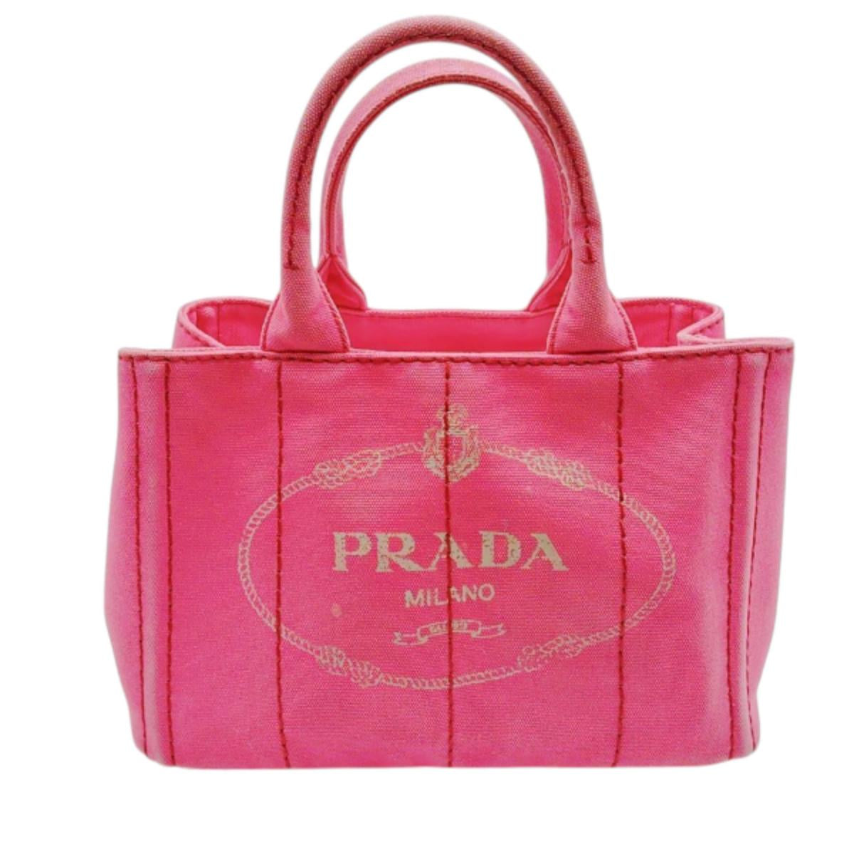 プラダ PRADA トートバッグ
ハンドバック カナパ カナパミニトート キャンバス 1BG439 ピンク 【SS】
【中古】