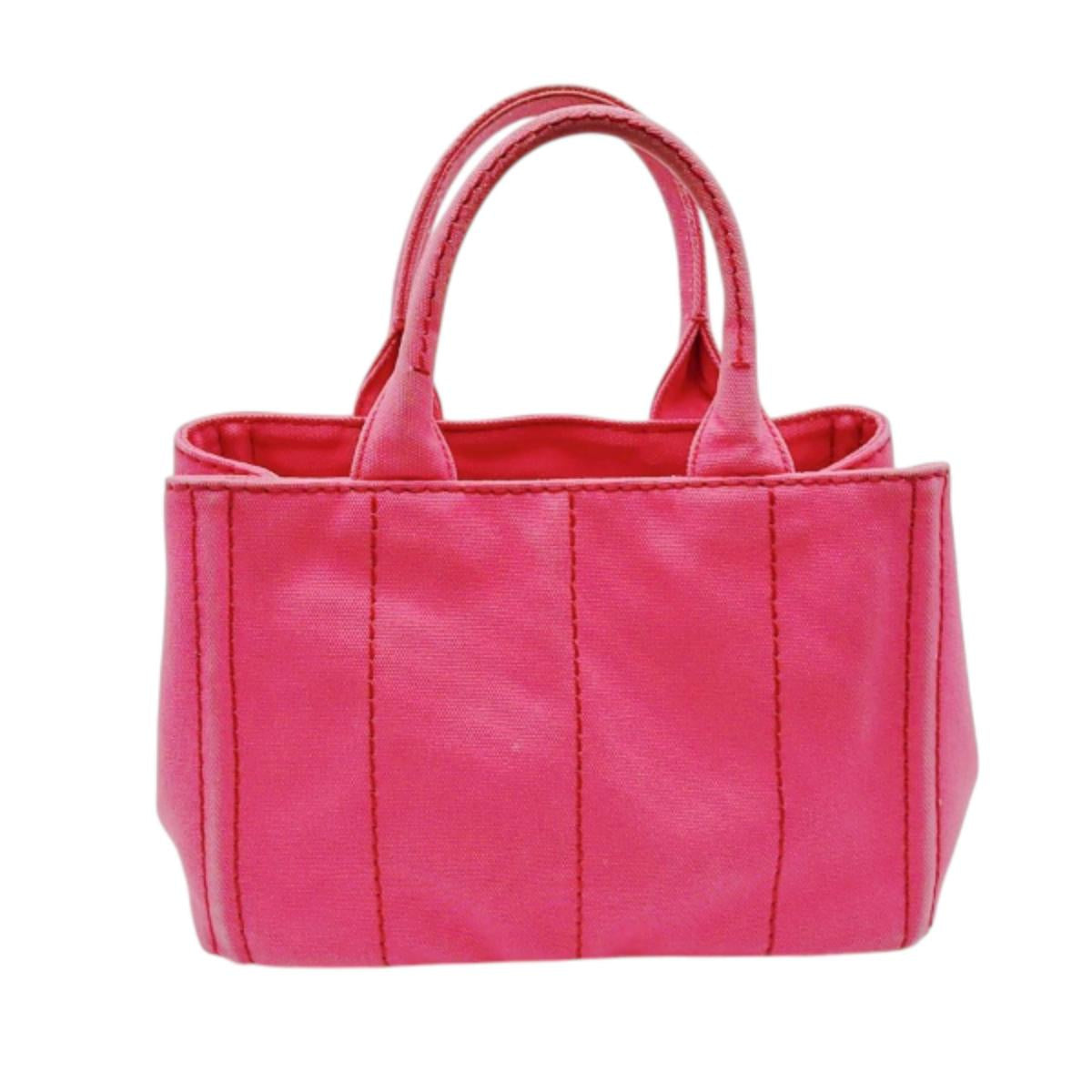 プラダ PRADA トートバッグ
ハンドバック カナパ カナパミニトート キャンバス 1BG439 ピンク 【SS】
【中古】