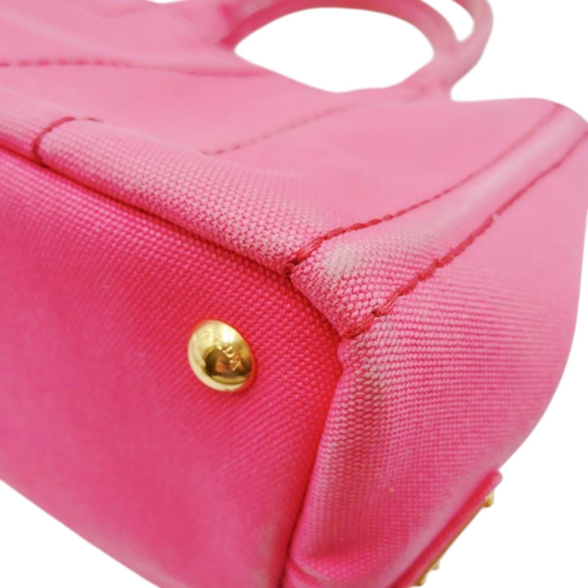 プラダ PRADA トートバッグ
ハンドバック カナパ カナパミニトート キャンバス 1BG439 ピンク 【SS】
【中古】