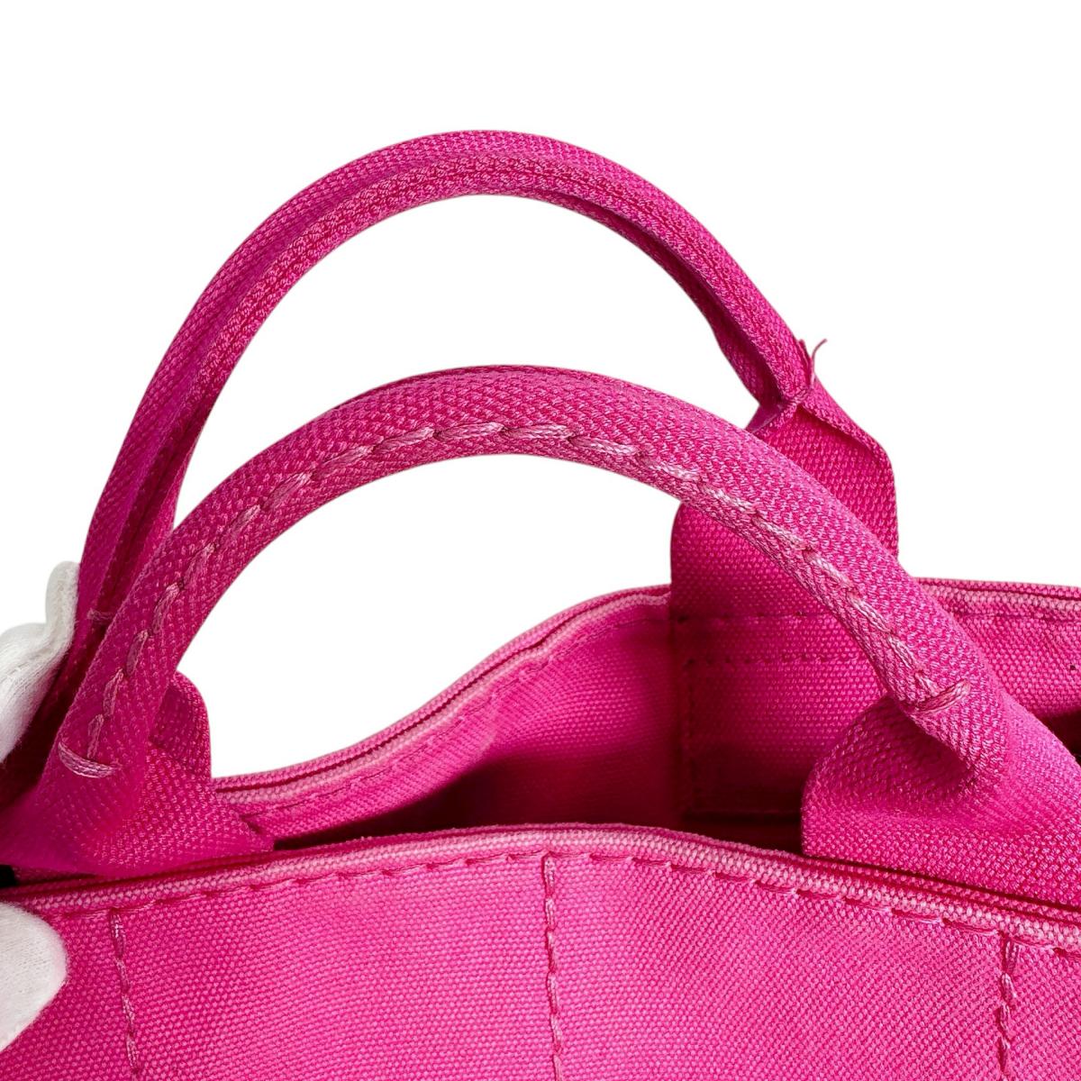 プラダ PRADA トートバッグ
ハンドバック カナパ カナパミニトート キャンバス 1BG439 ピンク 【SS】
【中古】