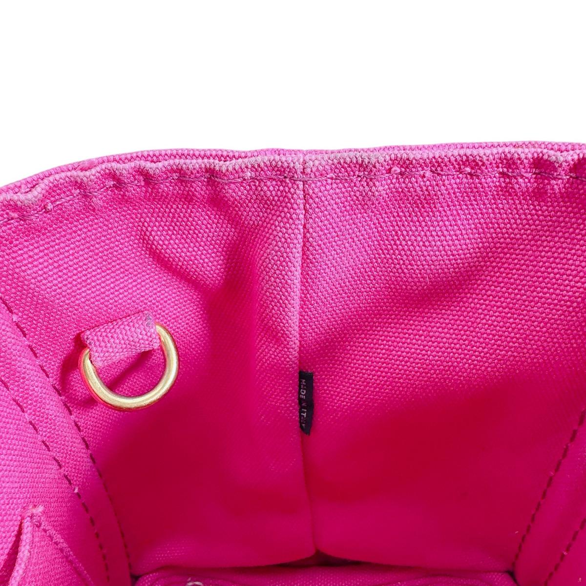 プラダ PRADA トートバッグ
ハンドバック カナパ カナパミニトート キャンバス 1BG439 ピンク 【SS】
【中古】