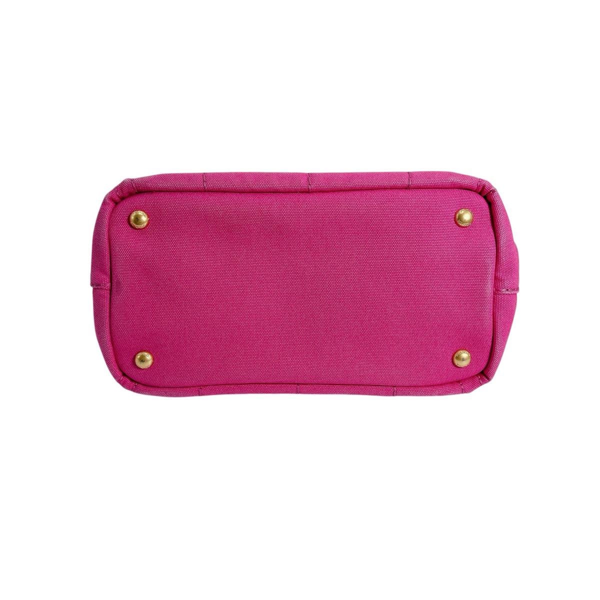 プラダ PRADA トートバッグ
ハンドバック カナパ カナパミニトート キャンバス 1BG439 ピンク 【SS】
【中古】