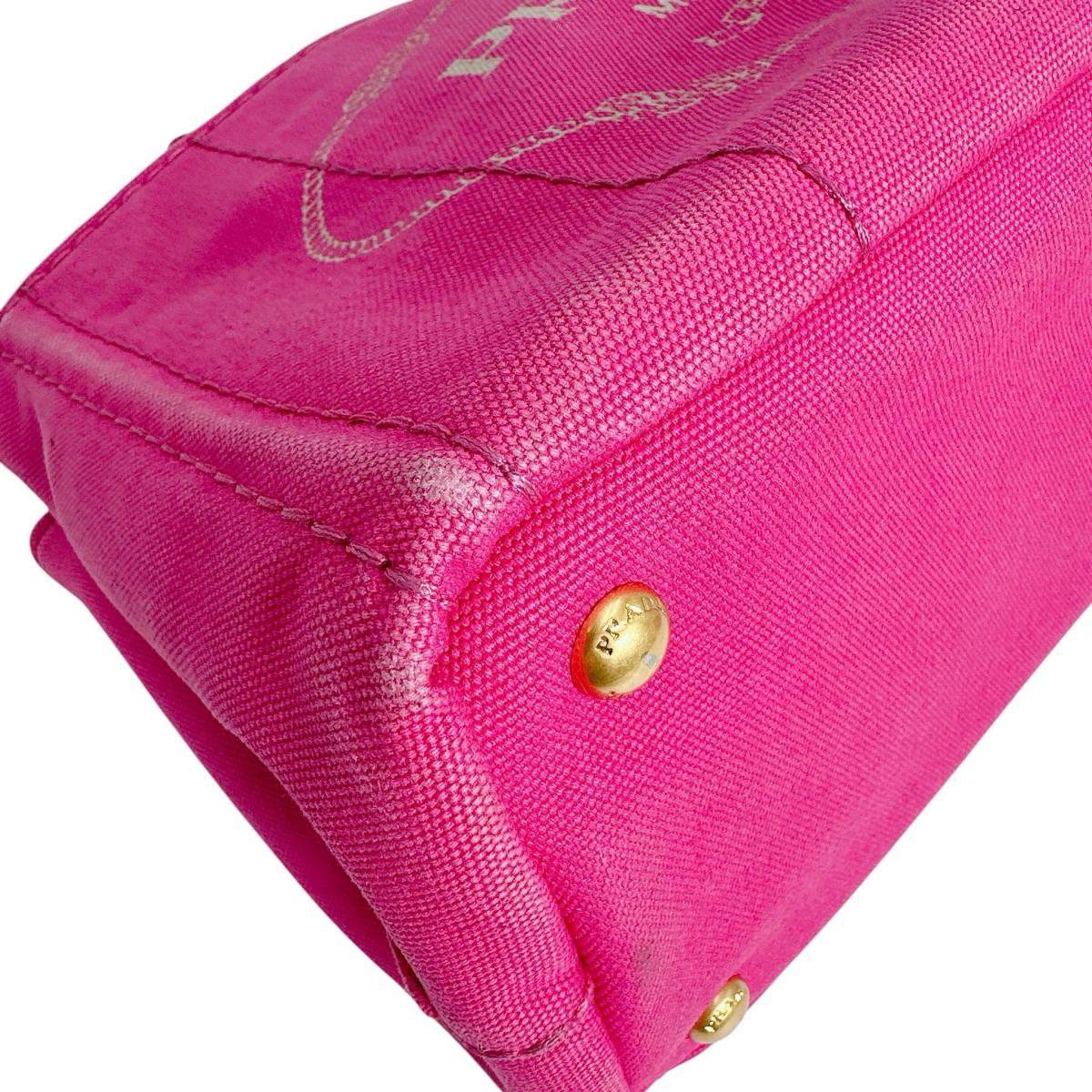 プラダ PRADA トートバッグ
ハンドバック カナパ カナパミニトート キャンバス 1BG439 ピンク 【SS】
【中古】