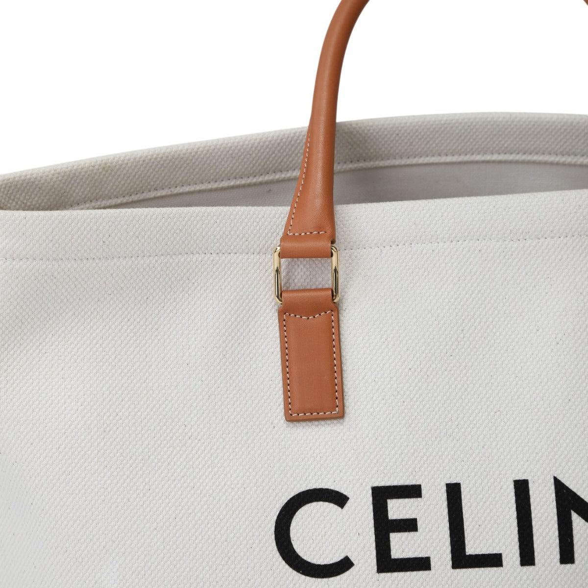 セリーヌ CELINE トートバッグ
 トートバッグ ホリゾンタルカバ キャンバス 190062BNZ ホワイト 【SS】
 【中古】