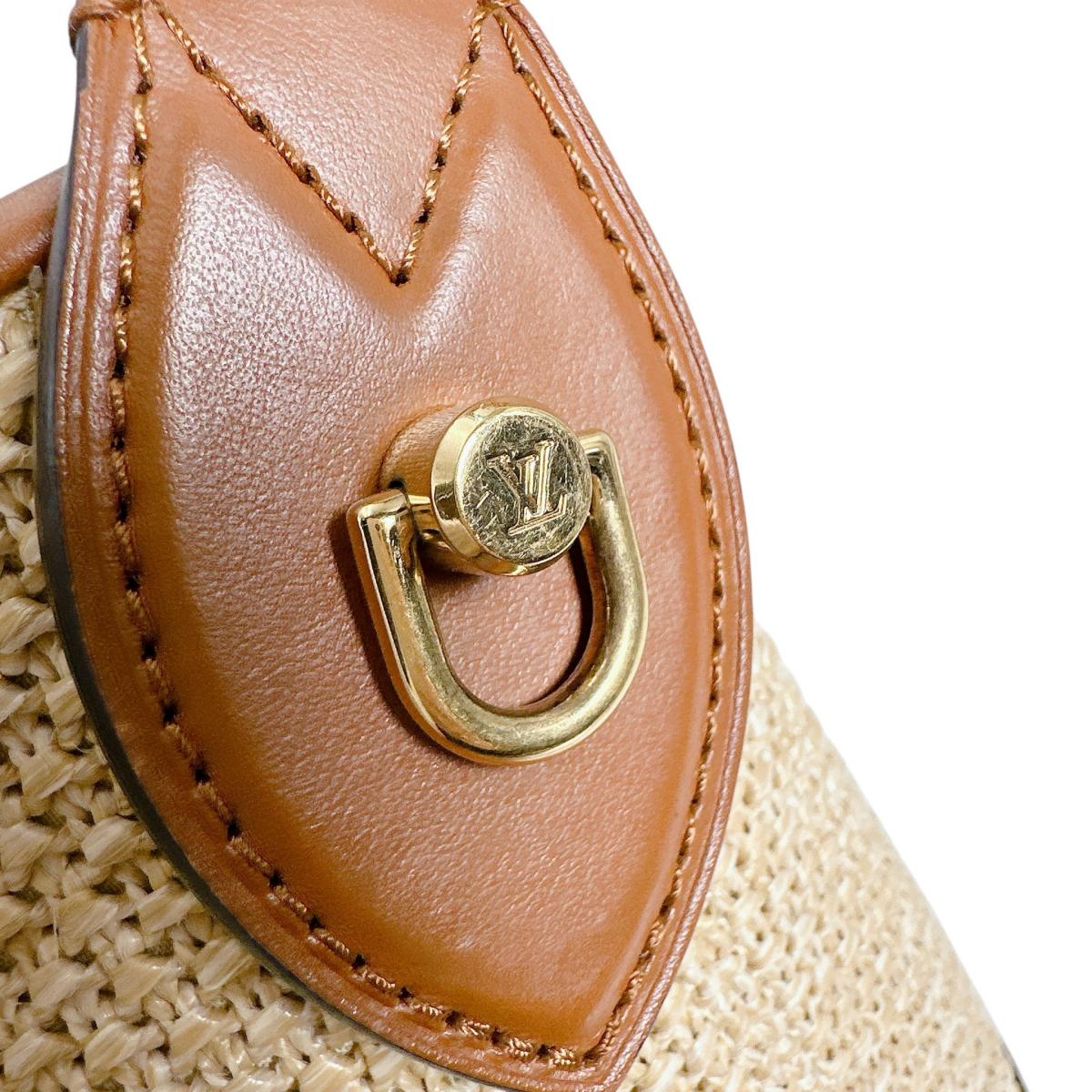 ルイヴィトン LOUIS VUITTON ハンドバッグ
 ハンドバッグ プティ・バケット レザー M59962 ブラウン LV
 【SS】
 【中古】