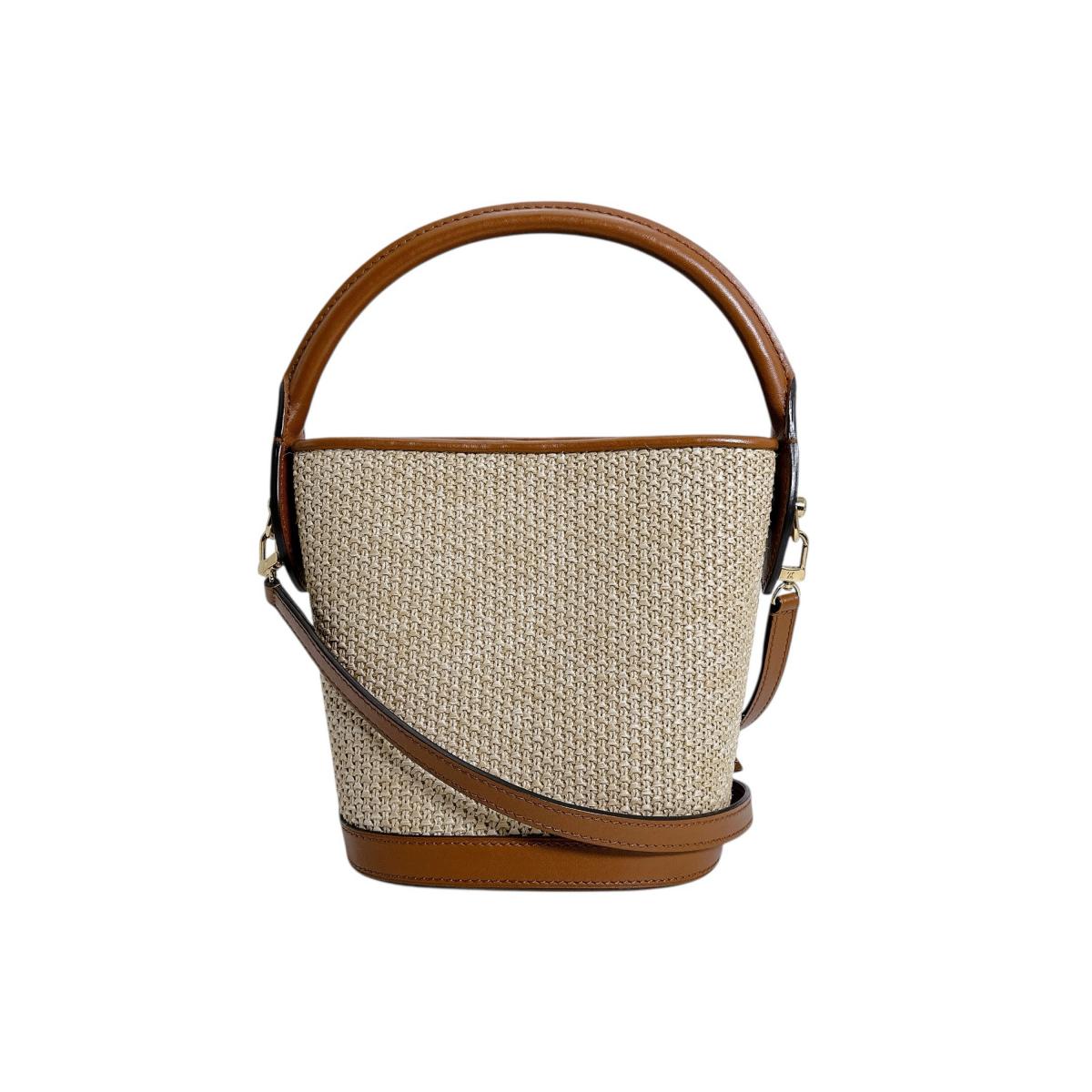 ルイヴィトン LOUIS VUITTON ハンドバッグ
 ハンドバッグ プティ・バケット レザー M59962 ブラウン LV
 【SS】
 【中古】