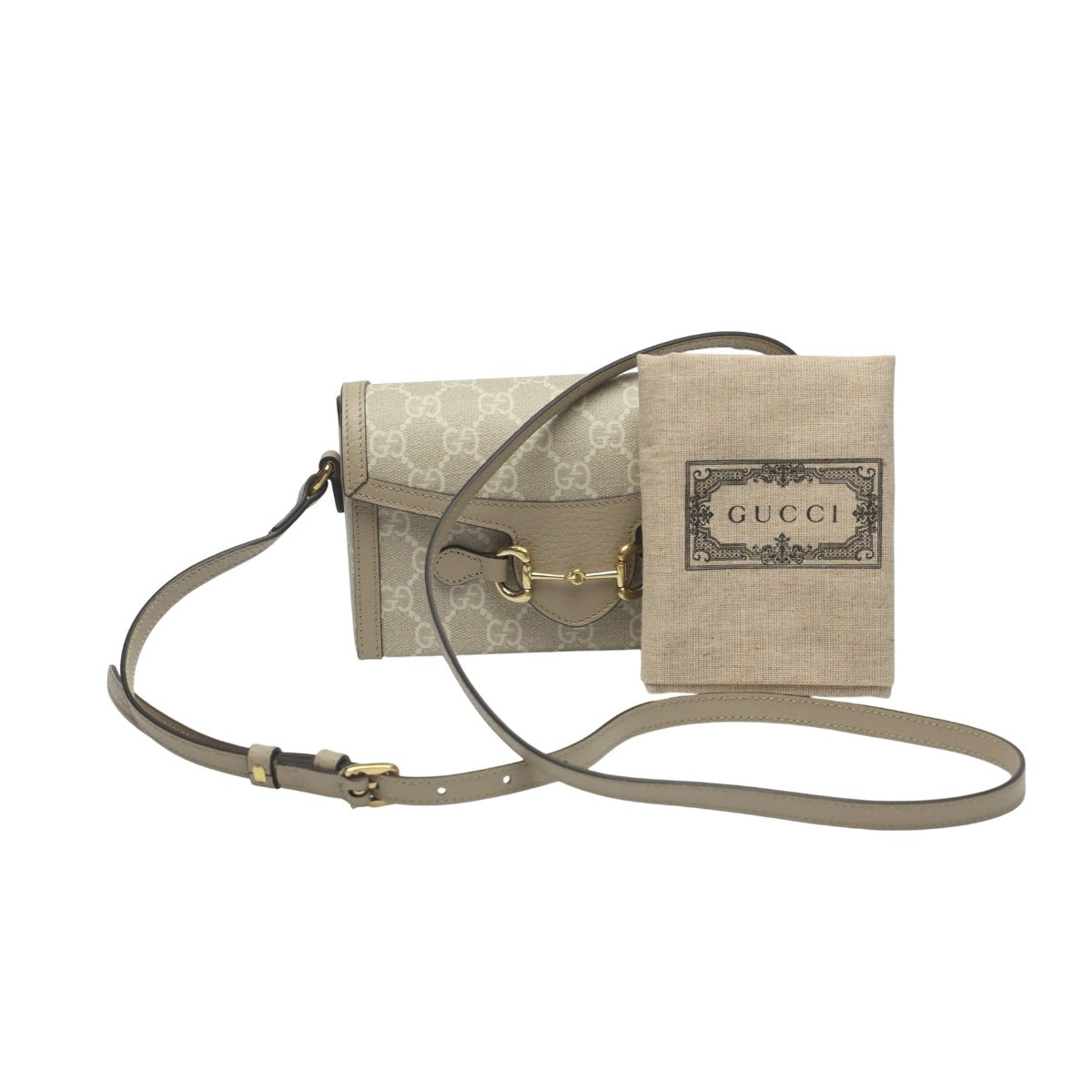 グッチ GUCCI ショルダーバッグ
ショルダーバッグ GGキャンバス ホースビット1955 PVC 699296 ベージュ 【SS】
【中古】