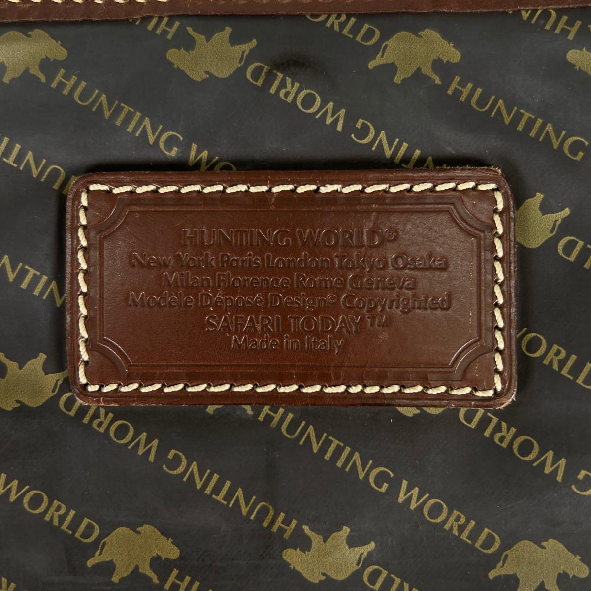 ハンティングワールド HUNTING WORLD ショルダーバッグ
キャリーオール ミリタリー サファリトゥデイ キャンバス カーキ 【SS】
【中古】