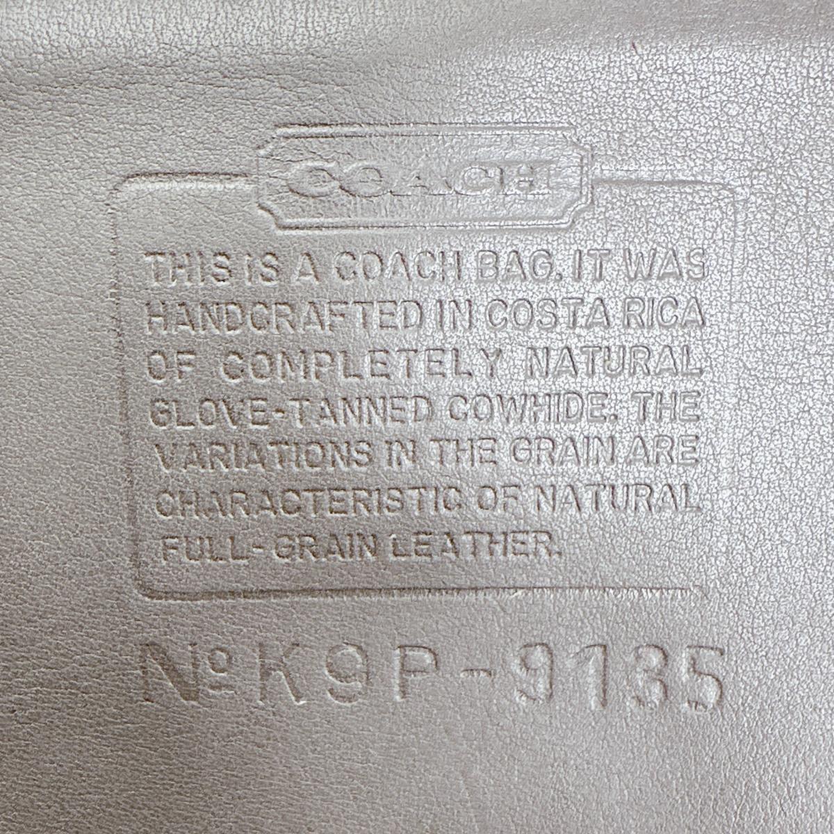 コーチ COACH ハンドバッグ
ショルダーバッグ オールドコーチ 9135 レザー 9135 ブラック 【SS】
【中古】