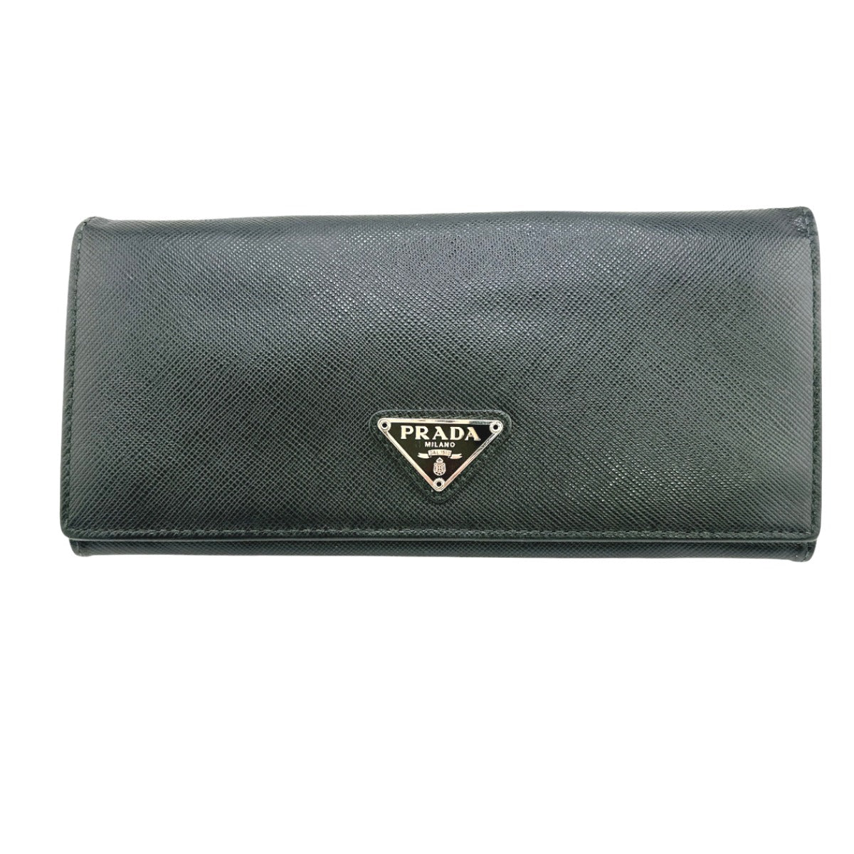 プラダ PRADA 長財布
二つ折り長財布 トライアングル サフィアーノ レザー 1M1132 ブラック 【SS】
【中古】