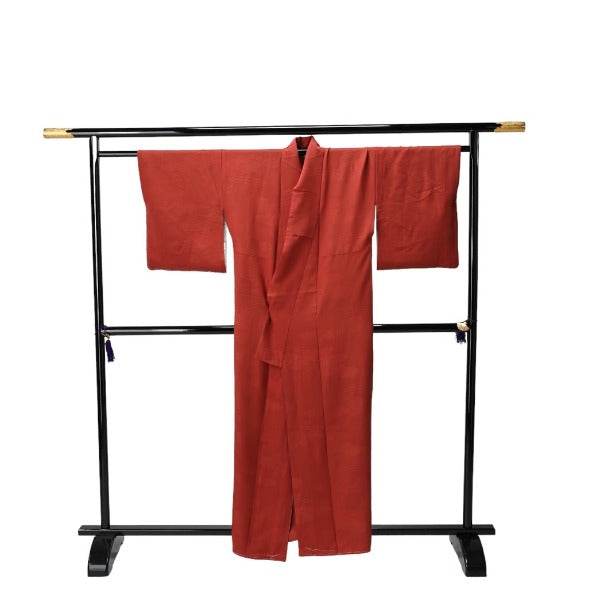その他着物
着物 和服 袷長着 小豆無地 正絹 シルク レッド 【SS】
【中古】